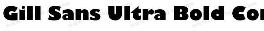 Gill Sans Ultra Bold Condensed字体转换